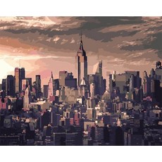 프레임리스 페인트 바이 넘버스 풍경 캔버스에 숫자로 그리는 아크릴 물감 풍경화 홈데코, 4. 9912567