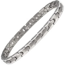 관절염 및 관절을 위한 여성용 마그네틱 발목 팔찌 티타늄 테라피 발찌 3500 가우스 주얼리 선물 0029SW