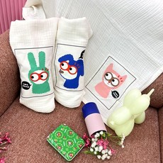 루트루트 3종 캐릭터 거즈 블랭킷, 그린래빗