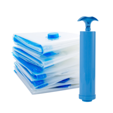 유피해피 의류 이불 진공팩 압축팩+펌프세트, 1세트, 10개입