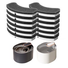 寵物飲水機濾芯 (6件起) - 三道過濾 貓咪飲水機濾芯 簡約YM-1088, 12個