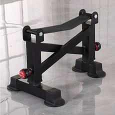 바벨체인저 원판 교체 거치대 헬스 교환 체인저 플레이트, 1단계 블랙 쿠션 랙 1쌍 (더 무거운 하중), 1개, 1g