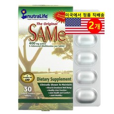 뉴트라라이프 오리지널 SAMe 400mg 장용성 코팅 30정, 2개