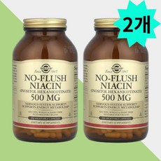 솔가 니아신 이노시톨 500mg 250캡슐 나이아신 비타민 B3 Niacin 2개, 1개, 250정