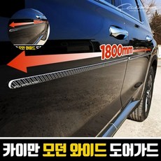 자동차도어가드 문콕방지 자동차 와이드 도어가드 8pcs fre*1142SH, 카본블랙-화이트