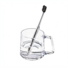 JWJJ 玻璃漱口杯 情侶對杯, 透明色 - 單杯 350ml, 1套