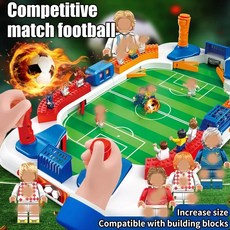 미니 테이블 축구 게임 더블 플립 컨트롤 높은 장벽의 푸스볼 보드 게임 성인용 실내 엔터테인먼트 축구 장난감, 1개, 스타일