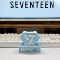 臺灣出貨-克拉棒 底座 二代專屬 SVT 應援棒 支架 SEVENTEEN 不含應援棒, 白冰藍 二代, 1個