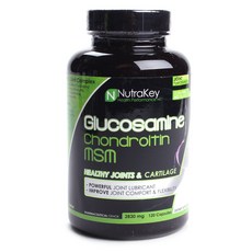 NutraKey 氨基葡萄糖軟骨素MSM膠囊 2830mg, 1個, 120 件
