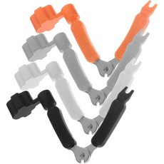 토토리티 4개 기타 줄 감기기 및 자르기 브릿지 핀 뽑기기 다채색 ABS 플라스틱 금속 조율 도구, 토토리티 4개 기타 줄 감기기 및 자르기 브릿지 핀 뽑