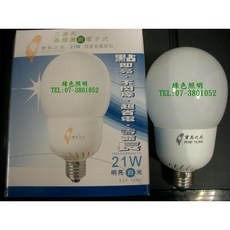 寶島之光 21W 球型電子燈管, 1個, 120V 溫暖黃光2700K, 暖黃光, 120V