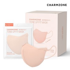 참존 톤업핏 마스크 대형, 25개입, 1개, 로맨스업 코랄