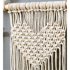 패턴 마크라메 사랑스러운 인테리어 소품 하트, 하트시그널 마크라메