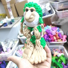 이탈리안브레인롯 캐릭터 퉁 사후르 근육 실물 버전 피규어 3D 프린팅 관절 장식품 생일선물, 18cm 빅풋 트리맨