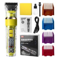 熱銷款寵物電推剪理髮器液晶數顯陶瓷刀頭理髮剪剃毛器, 1個, 黃色:G7