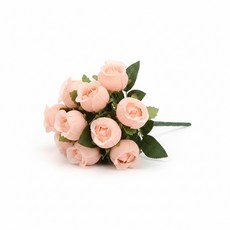 VARET 장식용 꽃 인조식물, 1개, 살구