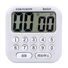 Kolin 歌林 正倒數計時器 超大字幕 操作容易 響鈴大聲 KGM-KU20W, 白色, 1個