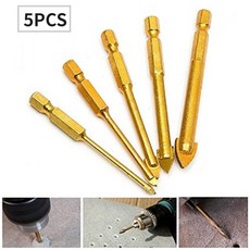 삼각형 드릴 비트 3~10mm 5PCS 유리기리 타일기리 5종 세트, 1개