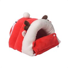 애완동물침대 햄스터침대 햄스터 고슴도치 겨울 하우스 은신처 겨울애완동물집, 대형_핑크 유니콘, 본상품, 1