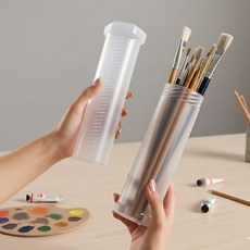 키이에 길이조절 다용도 붓케이스 투명, 1개