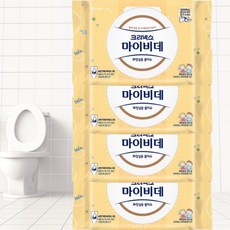 크리넥스 마이비데 키즈 물에 녹는 비데티슈, 4개, 40개입, 55g