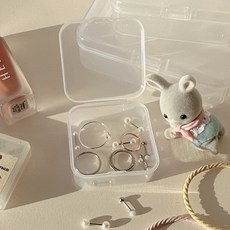악세사리 다용도 보관 투명 미니 수납케이스 2P (3size)