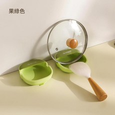矽膠吸盤鍋蓋架, 綠色 吸盤鍋蓋架, 1個