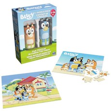 스핀마스터게임즈 블루이 36피스 직소퍼즐 2팩, 2pk Jigsaw Puzzle, 2pk Jigsaw Puzzle