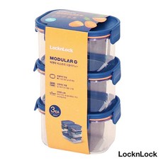 락앤락 비스프리 모듈러 플러스 430ml 3개입 doi+2606GX