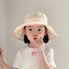 블랙체리 아동용 쿵링 선햇 버킷햇