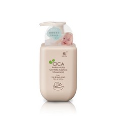 酷咕鴨 舒敏積雪草寶寶洗髮沐浴乳 500ml, 1個