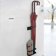 铁艺家居伞具收纳架家用酒店客房雨伞收纳架门后玄关置物架壁挂架, 如圖, 1個