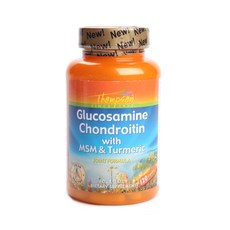 THOMPSON 葡萄糖胺軟骨素MSM薑黃補充膠囊, 1個, 120 件