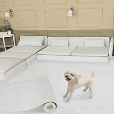 TPU 강아지 애견 고양이 반려견 슬개골 예방 미끄럼방지 방수 매트 롤매트 110cmx400cm, 110x400cm 그레이스톤, 1개