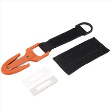 스쿠버 다이빙 절단 특수 나이프 라인 커터 수중 나이프 스피어 링 세트 장비, 주황색