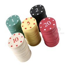모두 숫자형 포커칩 100p