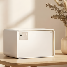 락프리 전자식 가정용 소형 미니 금고, 1.화이트(소형) 20*31*20cm