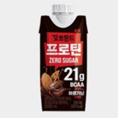 프로틴 제로슈거 초코 6팩 오트밀음료, 250ml