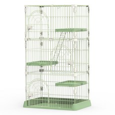 반센트 반려동물 케이지 고양이 철장 대형 캣타워, 1개, 그린