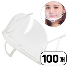 픽스쿤 식품 위생마스크 조리용 주방 위생 플라스틱 식품용, 100개입, 투명, 1개