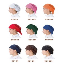 심플 반망사두건, 파랑색, 1개