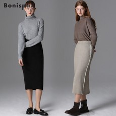 보니스팍스 니트세트 라인 스커트 703407