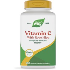 Nature's Way 然萃維 維他命C-500玫瑰果膠囊, 250顆, 1罐
