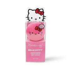 THE 더 Crème Shop x Sanrio 헬로 키티 마카롱 립밤 (헬로 아이싱 온 케이크) 한국식 귀여운 향 포켓 휴대용 진정 고급 머스트 해브 184684, 1개