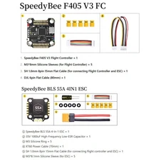 스피디비 3-6S 30X30 BMI270 F405 V4 FC 비행 컨트롤러 F4V4-55-스택 BLHELIS 4in1 ESC FPV 프리스타일 드, 03 F405 V3 55A Stack