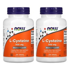 나우푸드 2개X L-시스테인 500mg 100정, 2개