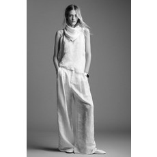 ZARA ZW COLLECTION EDITION 자카드 팬츠 - 화이트 6000/143/250