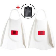 엘리트 맥스 오리발 숏핀 DMC 핀 메쉬가방 드림, 엘리트맥스_화이트 ML(270-275)