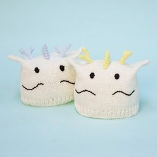 아기 용 모자 - Knitting Kit, 바닐라, 1개