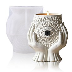 BIGEBO 캔들 병 몰드 실리콘 현실적인 악마의 눈 식물 냄비 레진 실리콘 DIY 주얼리 홀더 다육 화분 아트 크래프트 홈 데코 1개, 03 GJHP-40